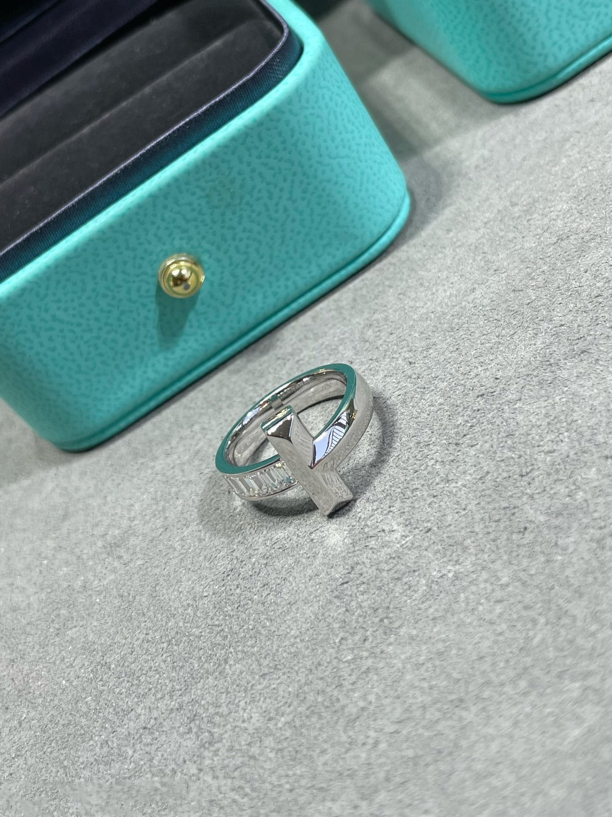 [Marins]T1 WIDE 4.5MM DIAMOND RING