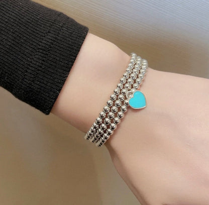 [Marins]RETURN TO TIF SILVER BEAD NECKLACE