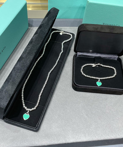 [Marins]RETURN TO TIF SILVER BEAD NECKLACE