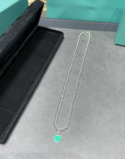 [Marins]RETURN TO TIF SILVER BEAD NECKLACE