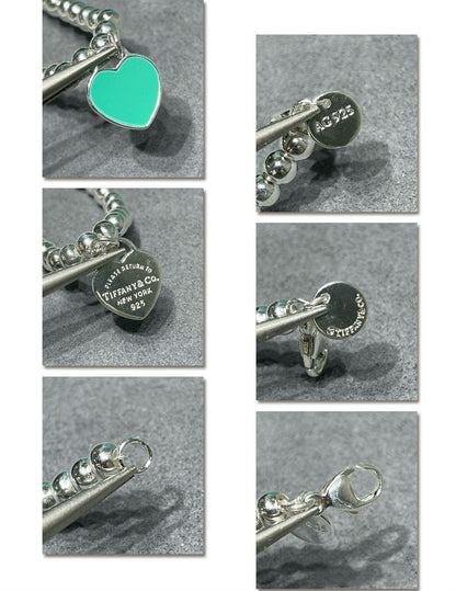 [Marins]RETURN TO TIF SILVER BEAD NECKLACE
