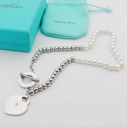 [Marins]RETURN TO TIF HEART TAF BEAD PEARL BRACELET