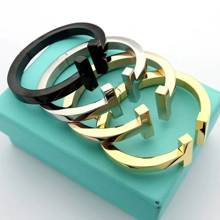 [Marins]T SQUARE OPEN BRACELET