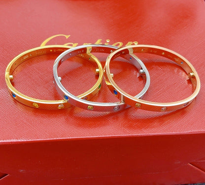 [Marins] 2026 RAINBOW LOVE BRACELET 6.1MM  10 DIAMONDS