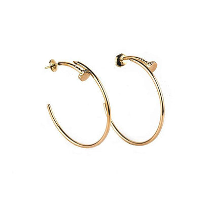 [Marins]JUSTE EARRINGS GOLD DIAMONDS 1.8MM