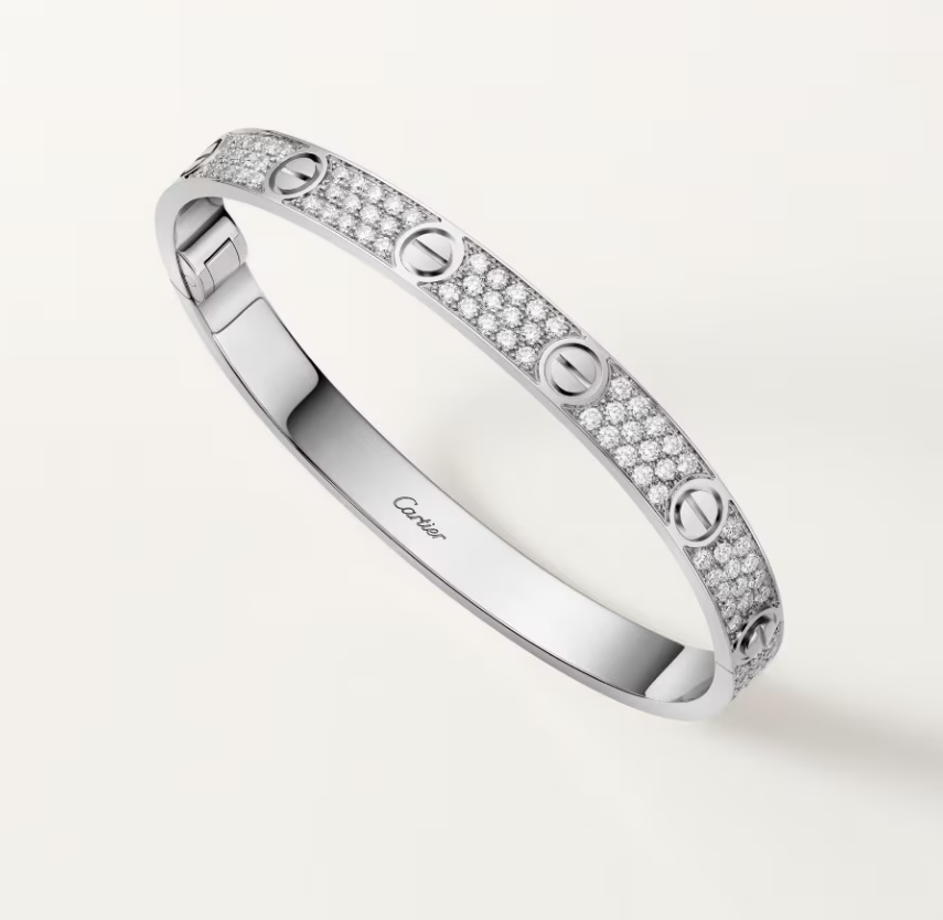 [Marins]NEW-LOVE-6.1MM-Width Diamond-Studded Bracelet