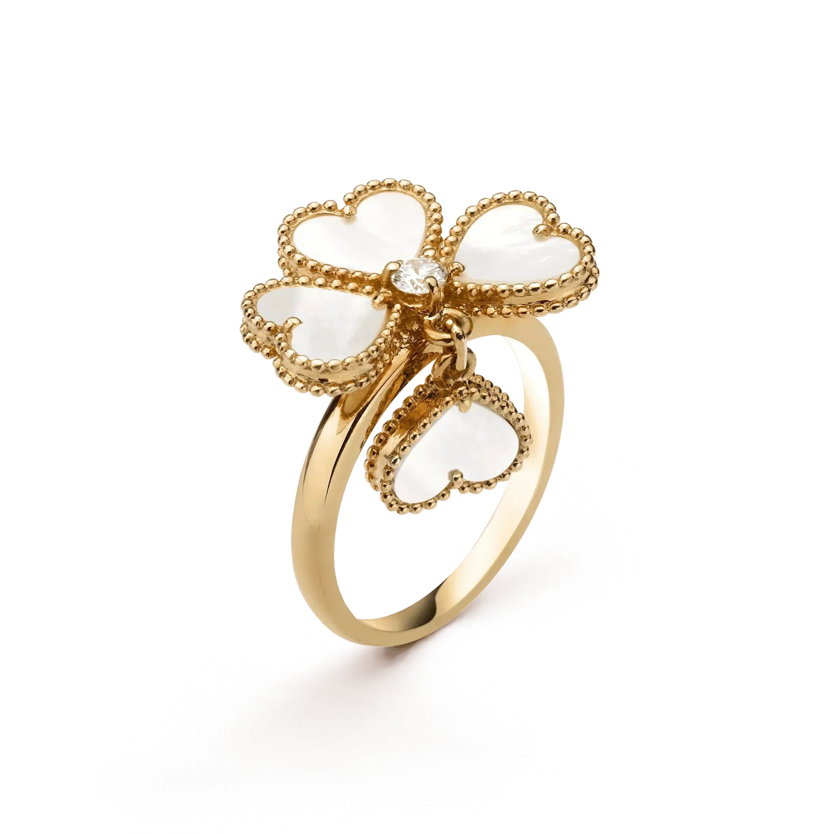 [Marins]SWEET CLOVER WHITE MOP RING