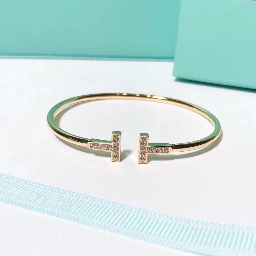 [Marins]T BRACELET 1.8MM GOLD DIAMOND