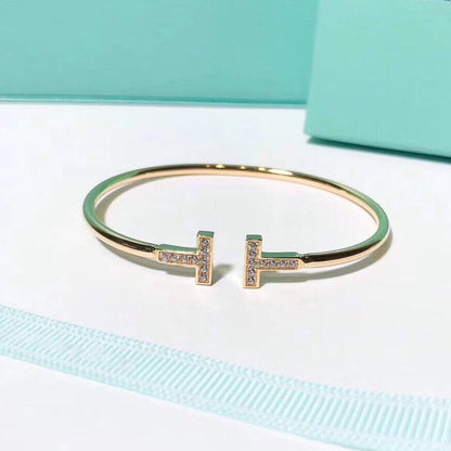 [Marins]T BRACELET 1.8MM GOLD DIAMOND