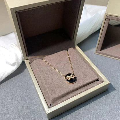[Marins]JEUX DE ROSE GOLD DIAMOND NECKLACE