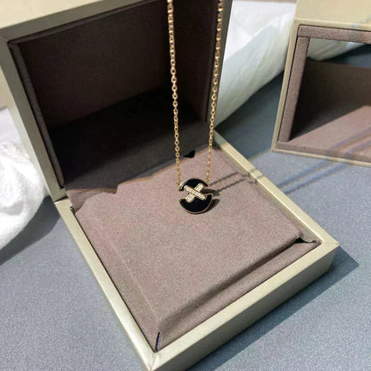 [Marins]JEUX DE ROSE GOLD DIAMOND NECKLACE