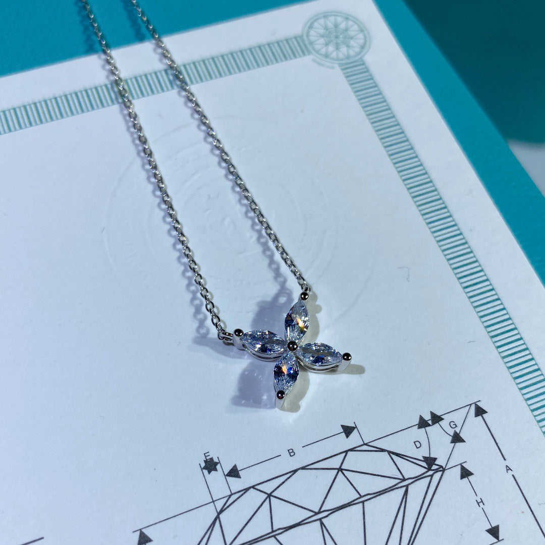 [Marins]PLATINUM AND DIAMOND VICTORIA PENDANT NECKLACE