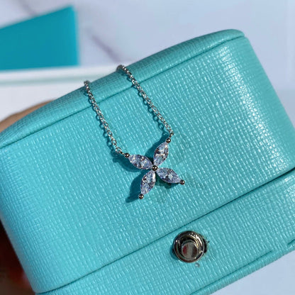 [Marins]PLATINUM AND DIAMOND VICTORIA PENDANT NECKLACE