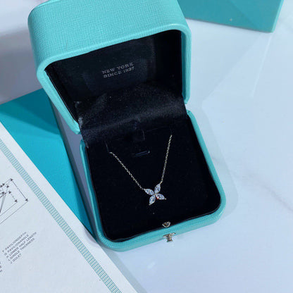 [Marins]PLATINUM AND DIAMOND VICTORIA PENDANT NECKLACE