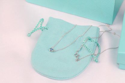 [Marins]ELSA PERETTI SERIES SINGLE DIAMOND SIMPLE NECKLACE