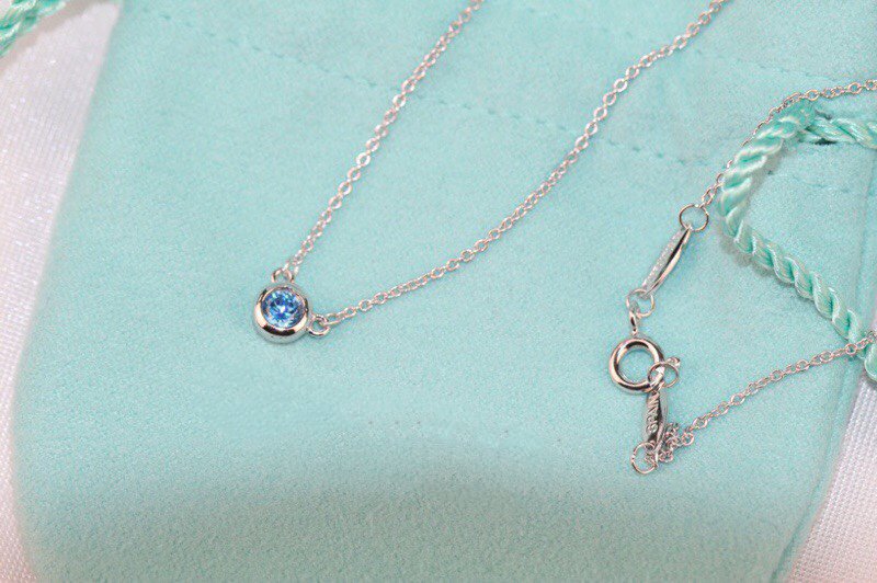 [Marins]ELSA PERETTI SERIES SINGLE DIAMOND SIMPLE NECKLACE