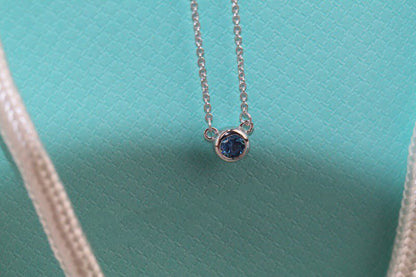[Marins]ELSA PERETTI SERIES SINGLE DIAMOND SIMPLE NECKLACE
