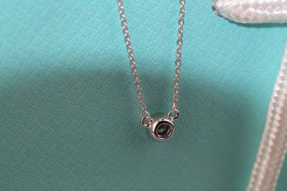[Marins]ELSA PERETTI SERIES SINGLE DIAMOND SIMPLE NECKLACE