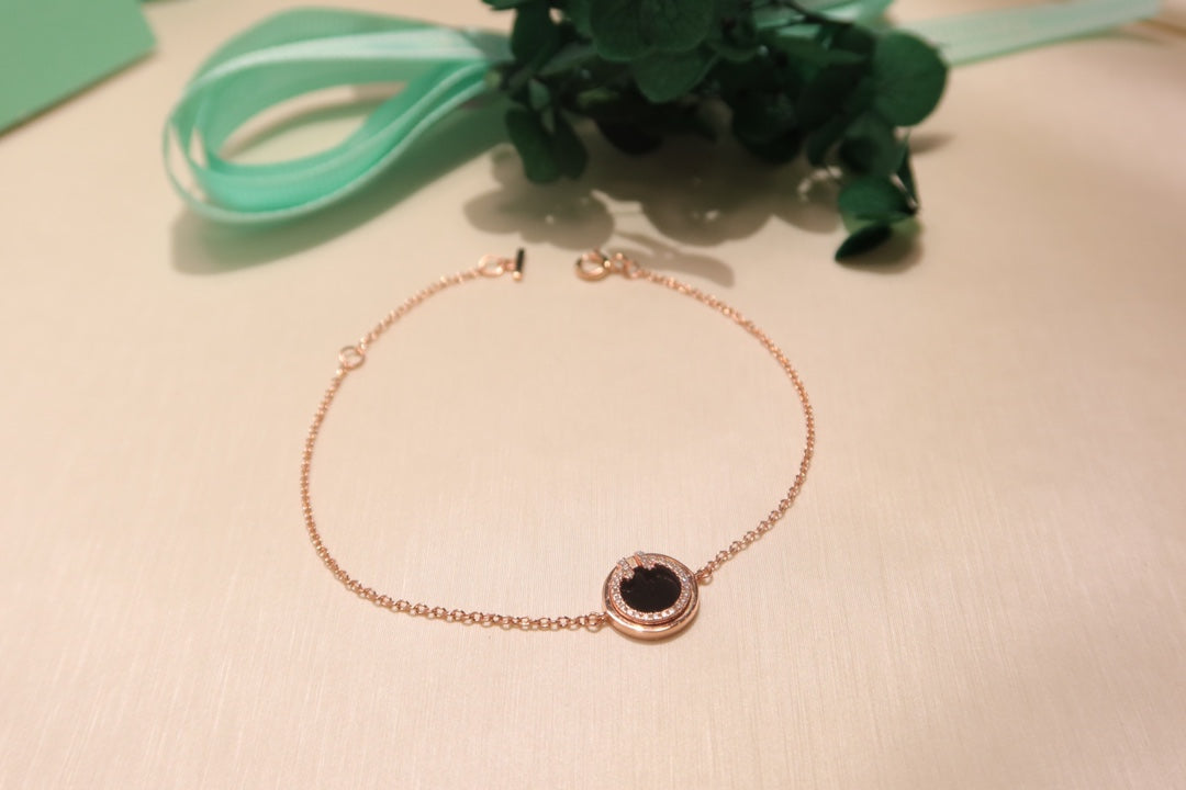 [Marins]DIAMOND CIRCLE PINK GOLD BRACELET