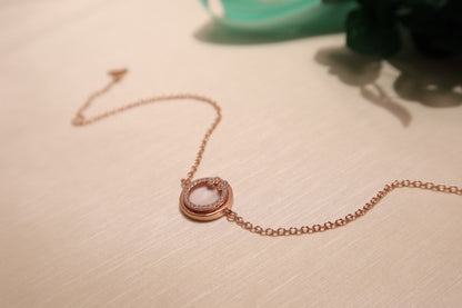 [Marins]DIAMOND CIRCLE PINK GOLD BRACELET
