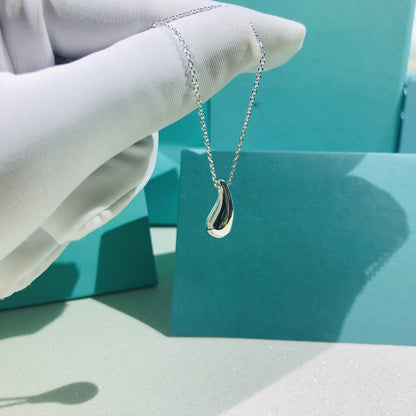 [Marins]ELSA PERETTI TEARDROP PENDANT STERLING SILVER NECKLACE