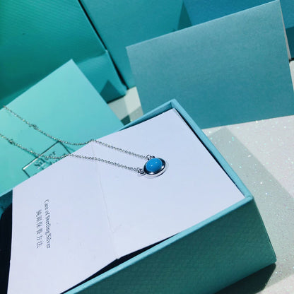 [Marins]YARD TURQUOISE NECKLACE SILVER