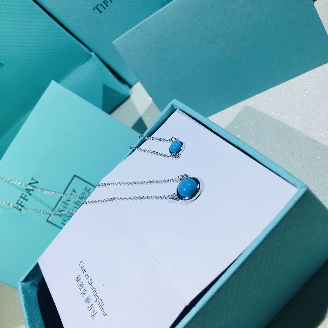 [Marins]YARD TURQUOISE NECKLACE SILVER