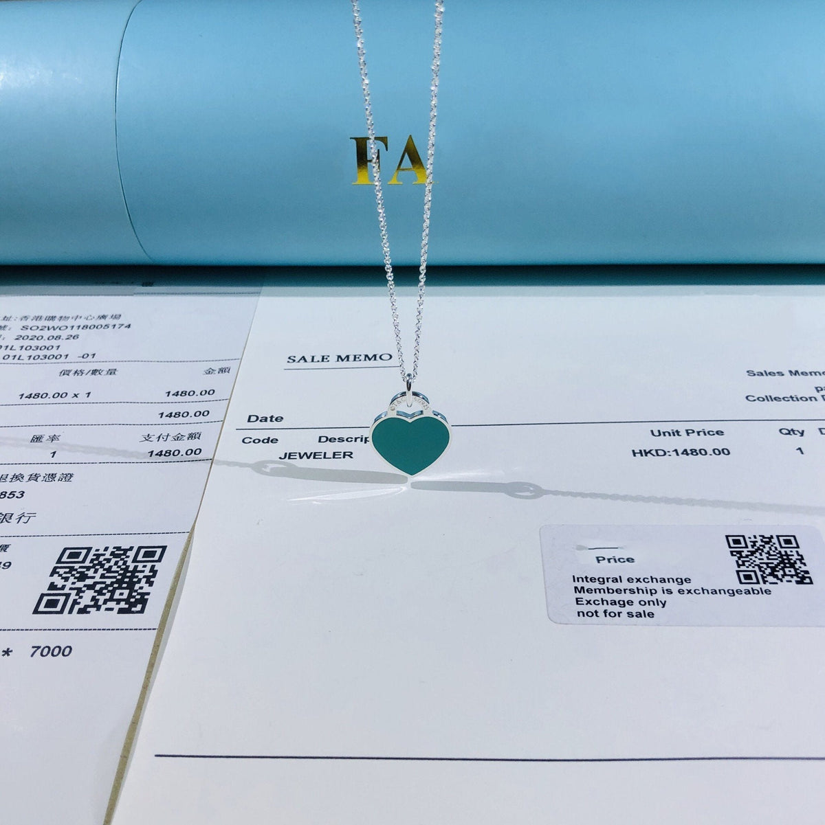 [Marins]SMALL HEART TAG PENDANT STERLING SILVER