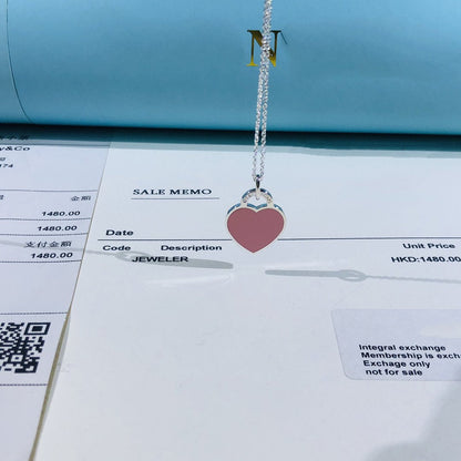 [Marins]SMALL HEART TAG PENDANT STERLING SILVER