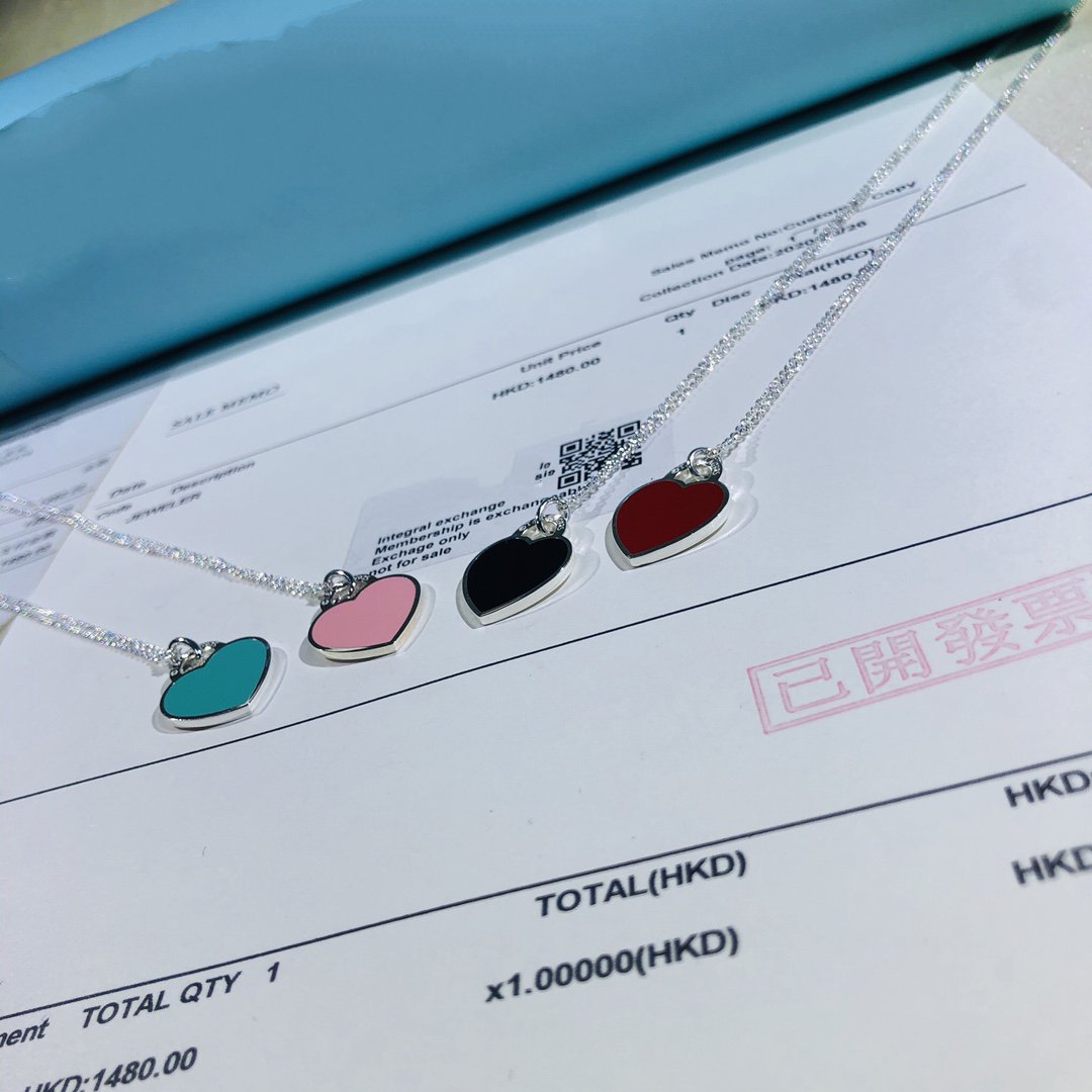 [Marins]SMALL HEART TAG PENDANT STERLING SILVER