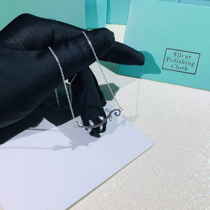 [Marins]PALOMA PICASSO STERLING SILVER OLIVE BRANCH NECKLACE