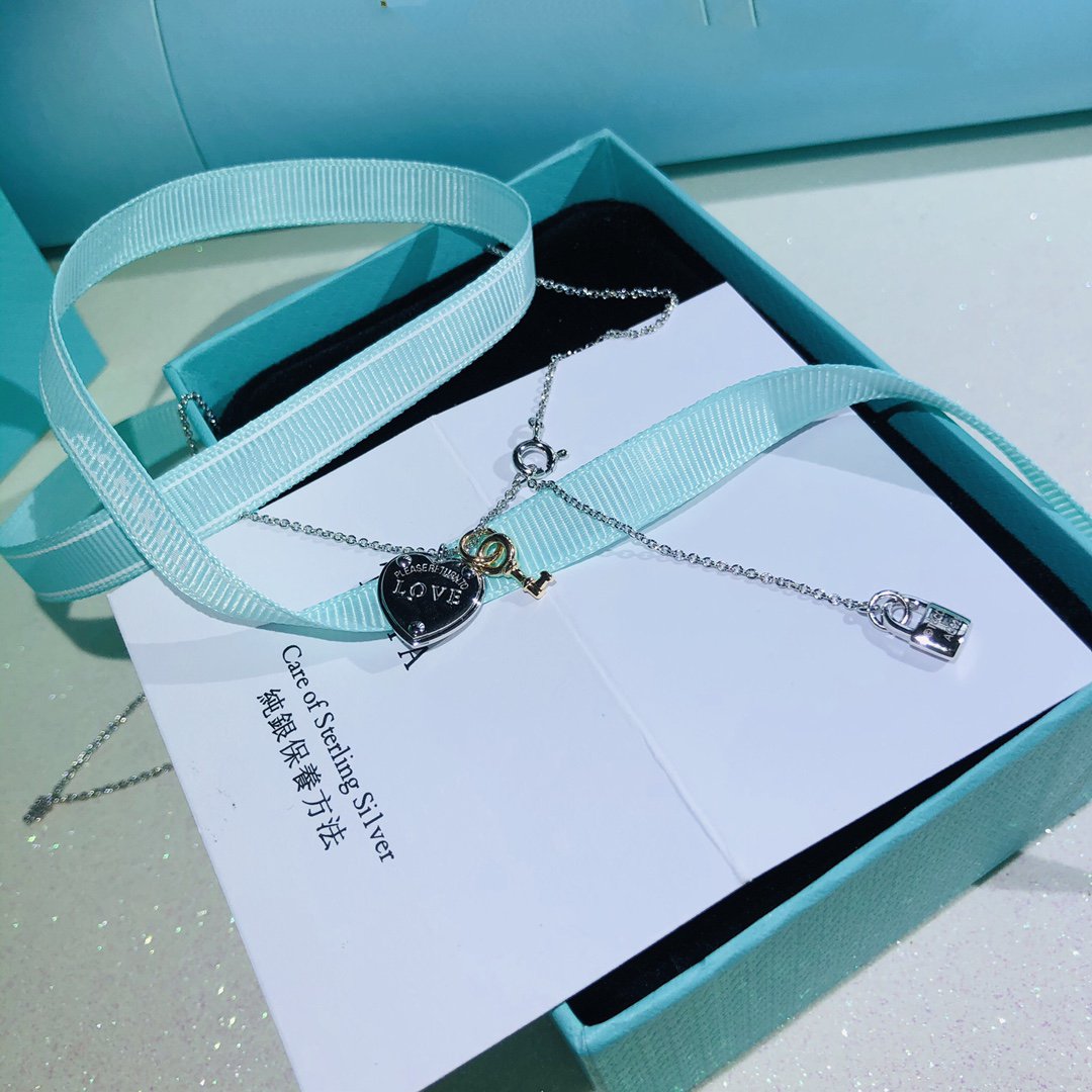 [Marins]LOVE HEART TAG KEY NECKLACE