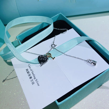 [Marins]LOVE HEART TAG KEY NECKLACE