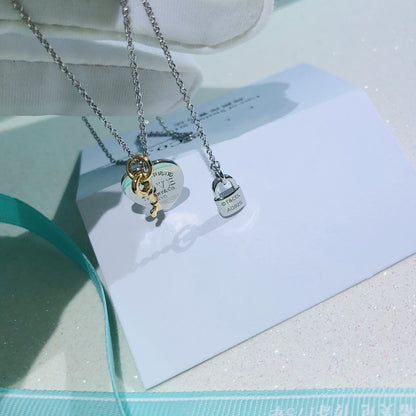 [Marins]LOVE HEART TAG KEY NECKLACE