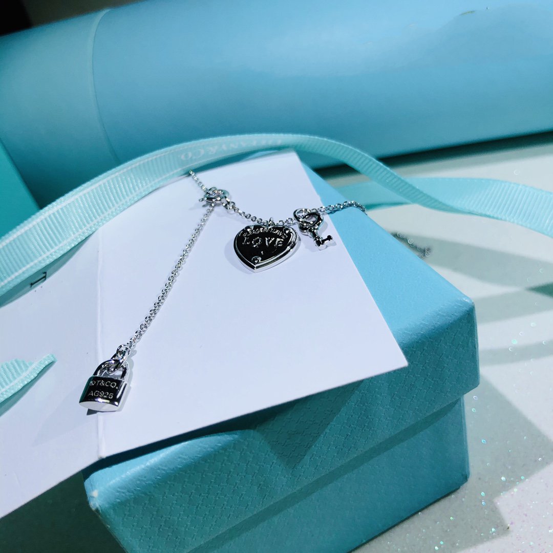 [Marins]LOVE HEART TAG KEY NECKLACE