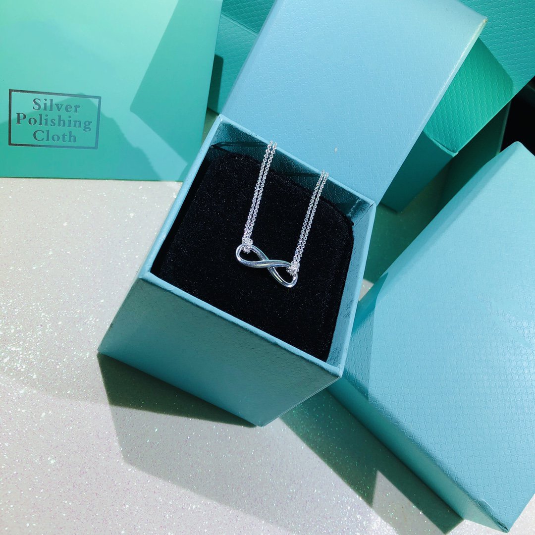 [Marins]SILVER INFINITY DOUBLE CHAIN NECKLACE