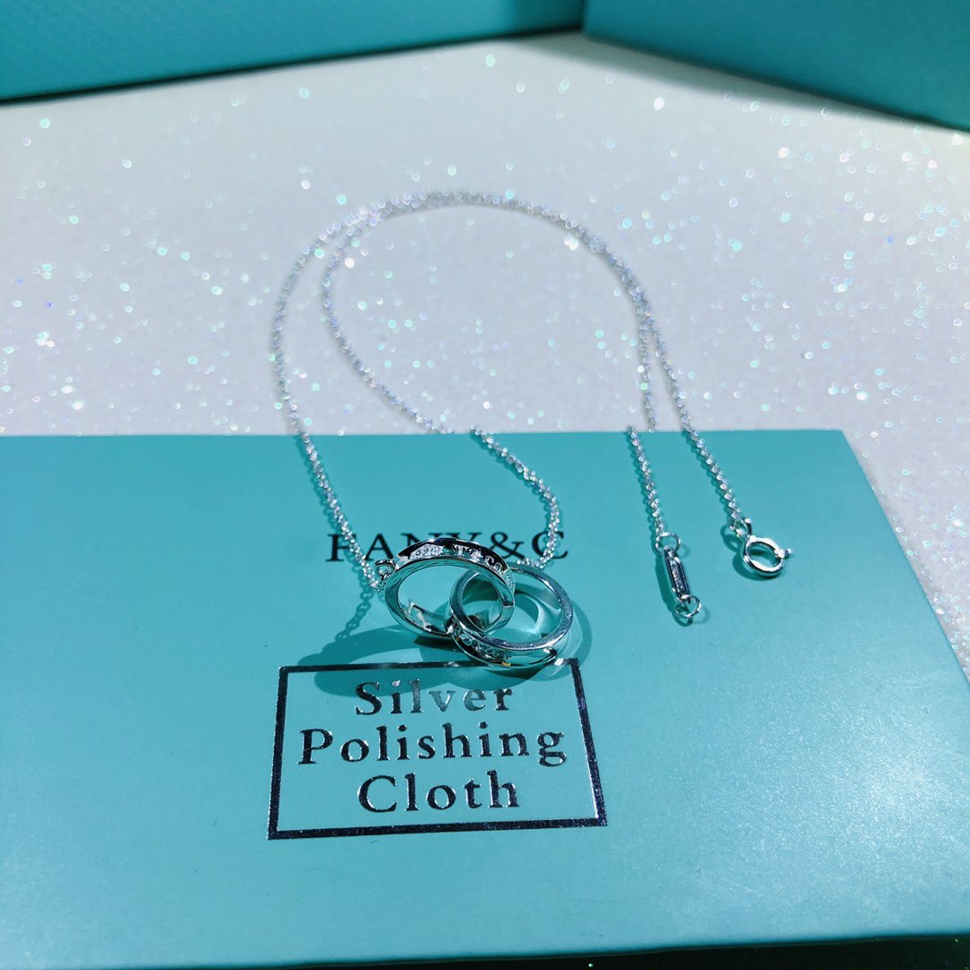 [Marins]INTERLOCKING CIRCLES PENDANT SMALL NECKLACE