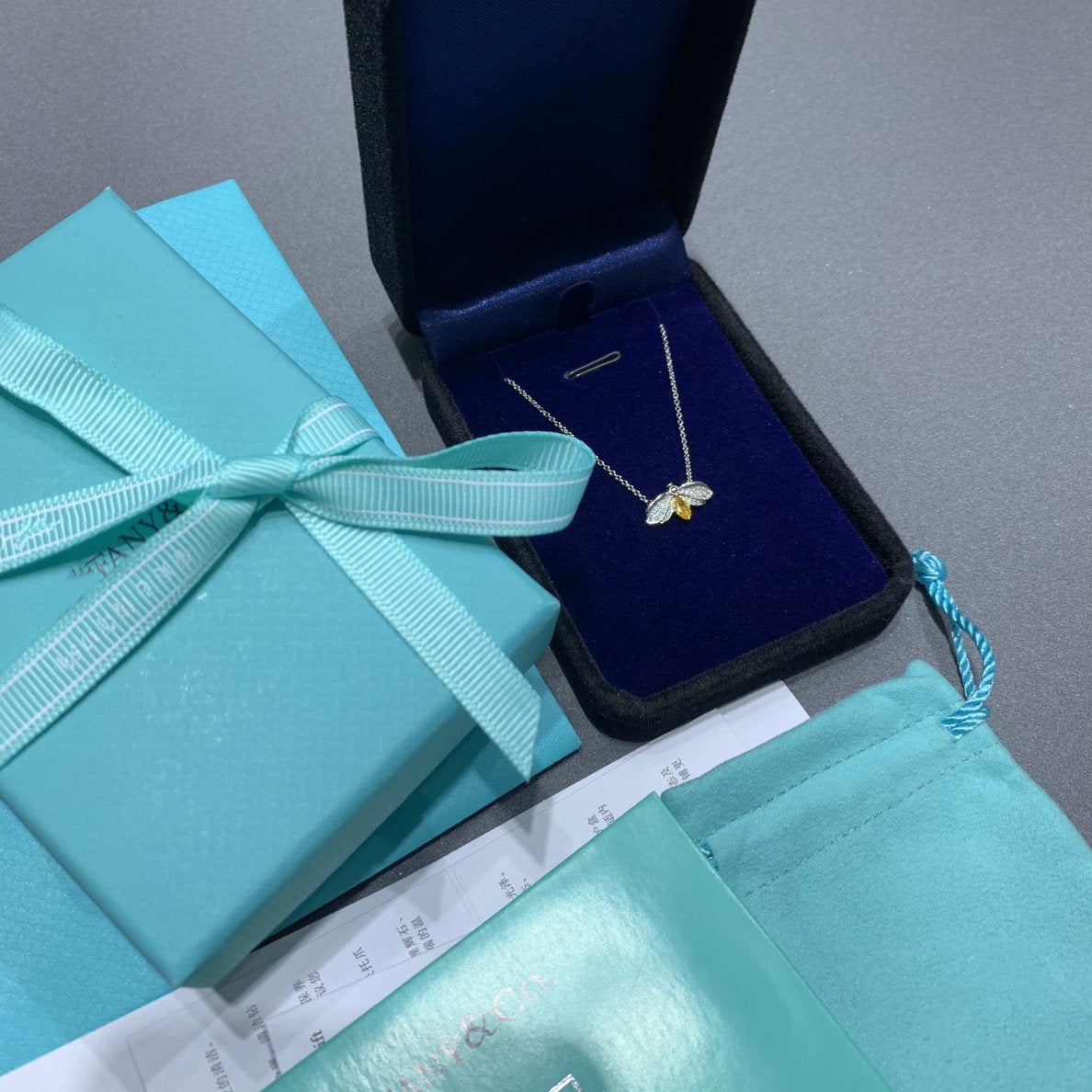 [Marins]PAPER FLOWERS YELLOW DIAMOND FIREFLY PENDANT