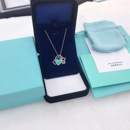 [Marins]COLLAR LOVE PLATA NECKLACE