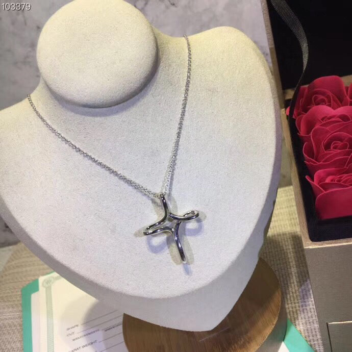 [Marins]CROSS NECKLACE STERLING SILVER MATERIAL