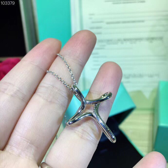 [Marins]CROSS NECKLACE STERLING SILVER MATERIAL