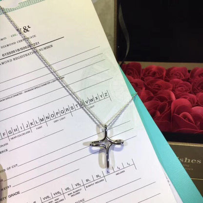 [Marins]CROSS NECKLACE STERLING SILVER MATERIAL