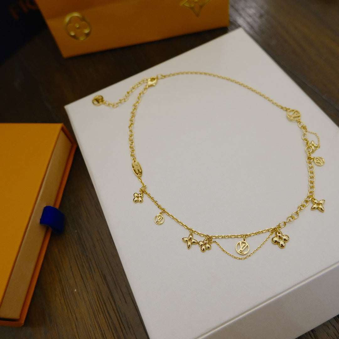 [Marins]BLOOMING SUPPLE NECKLACE BRASS