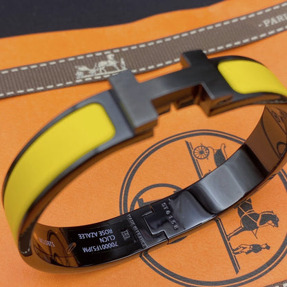 [Marins]CLIC HM SO BLACK YELLOW BRACELET