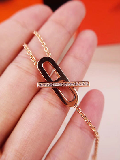 [Marins]HM FIRE PIG NOSE NECKLACE TRENDY STREET