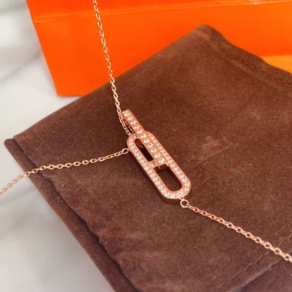 [Marins]HM NECKLACE PLATINUM ROSE GOLD DIAMOND