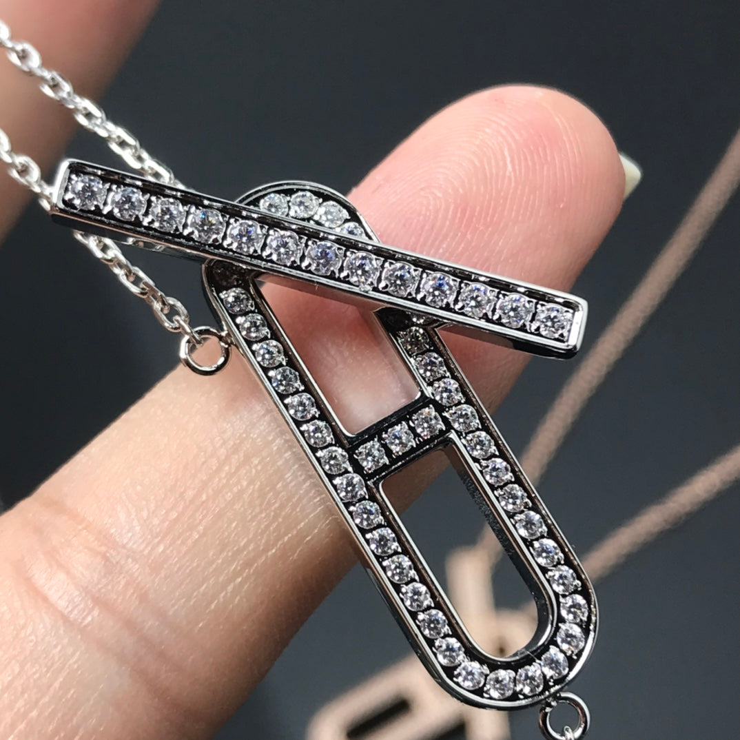 [Marins]HM NECKLACE PLATINUM ROSE GOLD DIAMOND