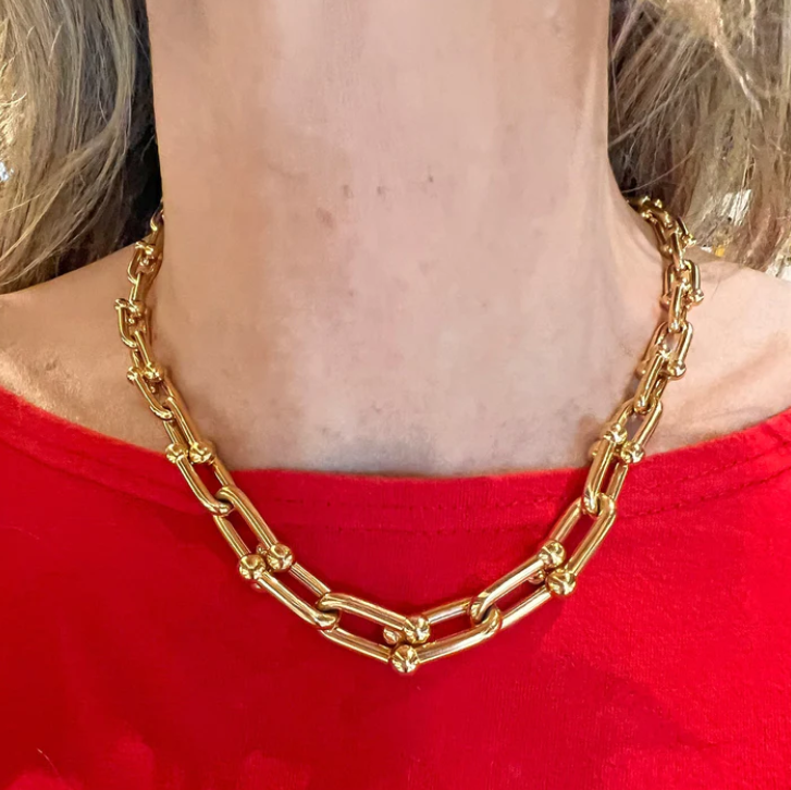 [Marins]HARDWEAR PINK GOLD CHOKER