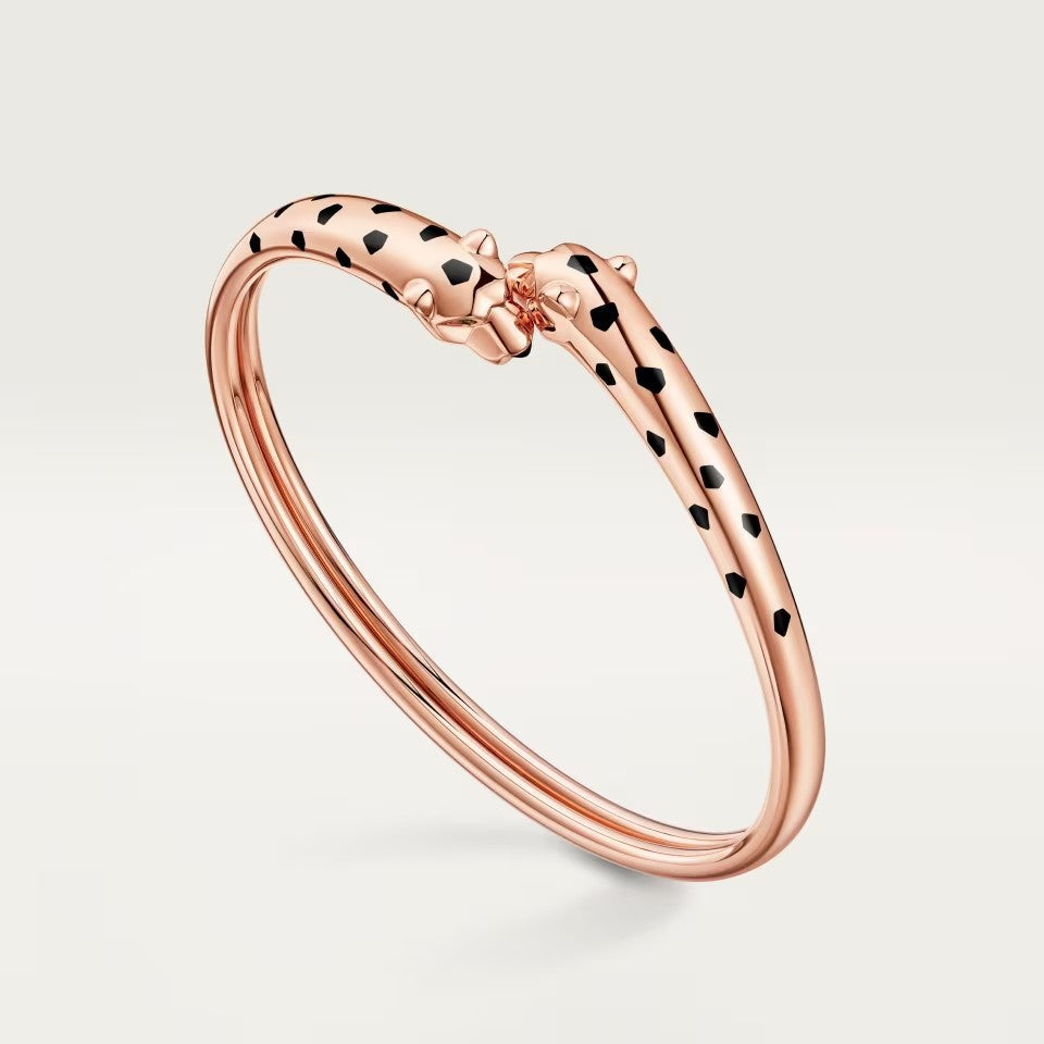 [Marins]PANTHERE DOUBLE HEADED OPEN BRACELET