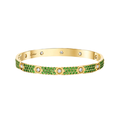 [Marins]2026 PAVE GEMSTONE LOVE BRACELET 6.1MM 10 DIAMONDS